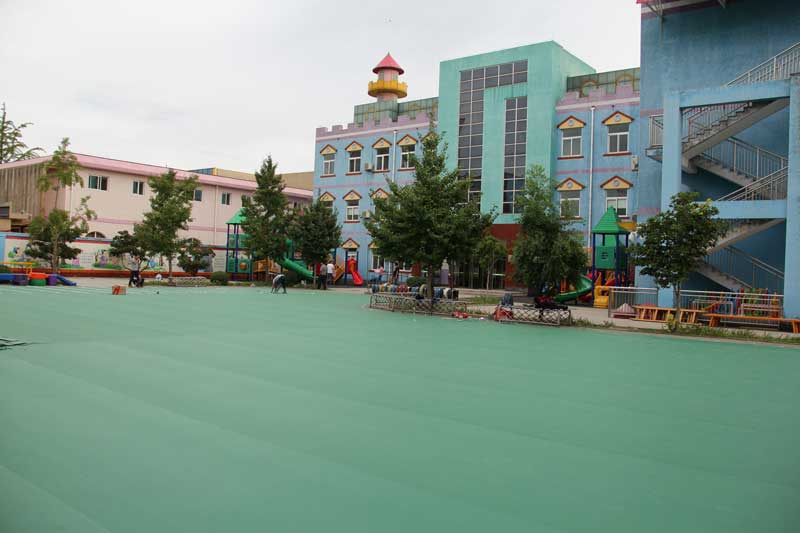北京平谷區第一幼兒園室外地板